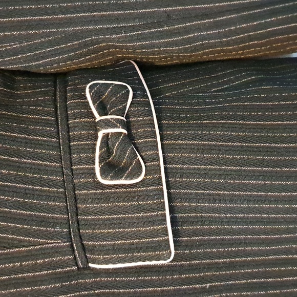 Tahari Pin Stripped Blazer, Petite - Picture 4 of 6